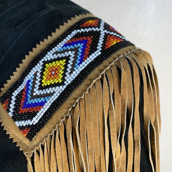 Phoenix Frontier sz S Black Suede Leather Jacket - Picture 5 of 13